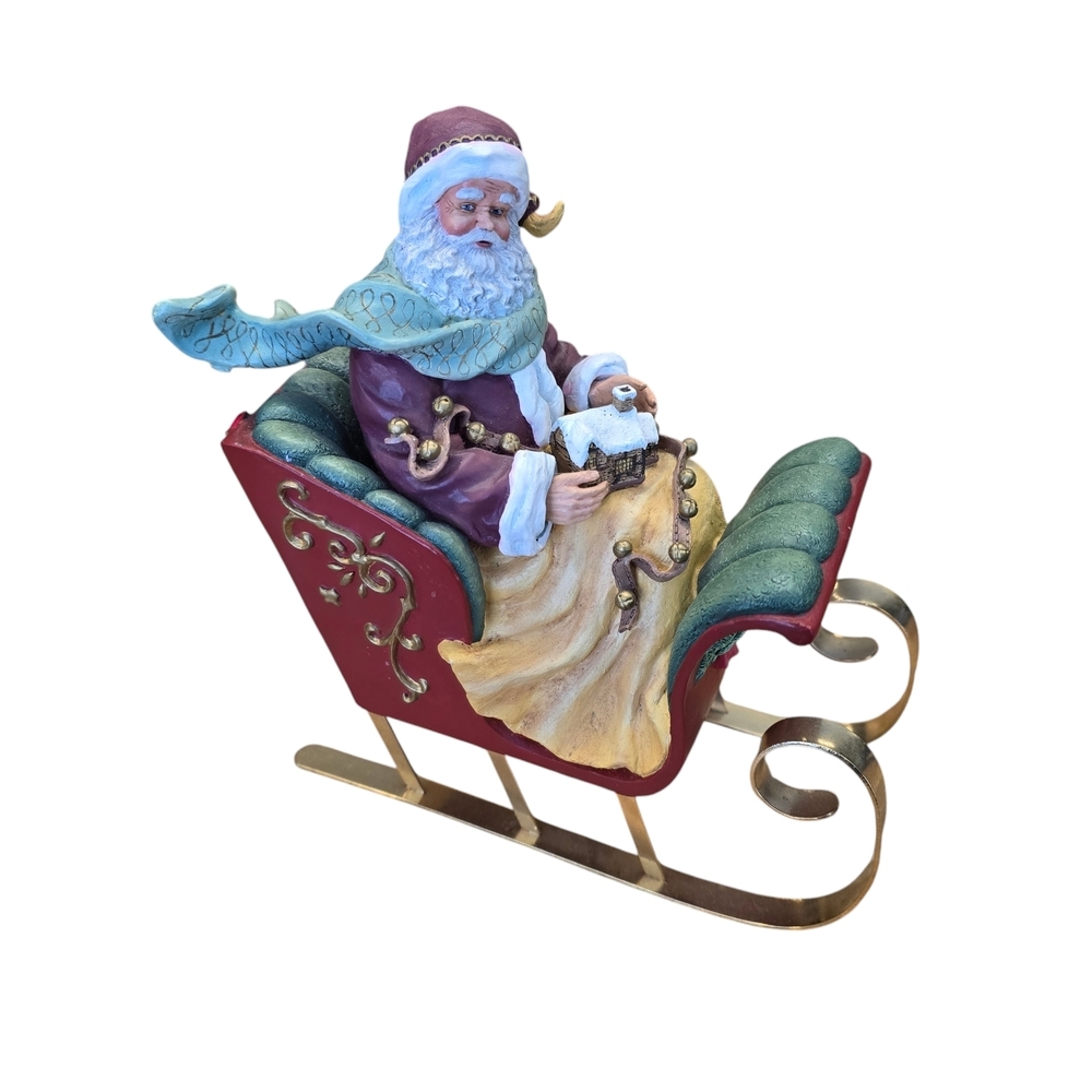 Rare Thomas Kinkade - A Visit From St. Nicholas Figurine Hamilton Collection
